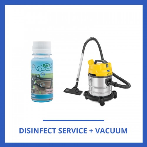 Bact-Free Car Disinfecting Service with Vacuuming