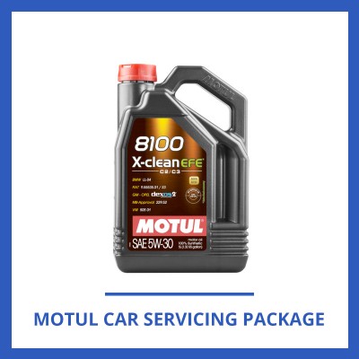 Japanese Car Servicing Package (Motul 8100 X-clean EFE 5W-30)